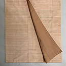 紅花染め卵色の紬無地袷