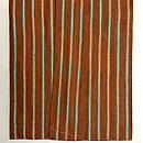 浦野理一作 柿渋色縦節縞の袷