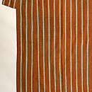 浦野理一作 柿渋色縦節縞の袷