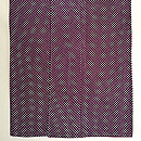 豆絞り紫根染めの袷