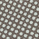 栗山吉三郎作 辛子色行儀小紋の袷