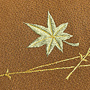 縮緬地吹き寄せ文様刺繍の付下