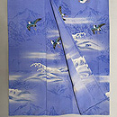 荒磯にカモメ文様の単衣付下