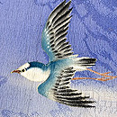 荒磯にカモメ文様の単衣付下