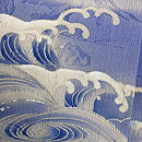 荒磯にカモメ文様の単衣付下