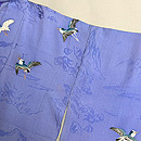 荒磯にカモメ文様の単衣付下