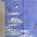 荒磯にカモメ文様の単衣付下