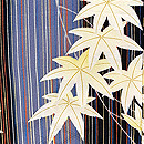 カラフル縞に紅葉文様の縮緬羽織　質感・風合