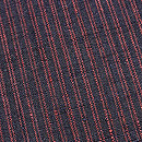 紺に赤の2本縞結城紬