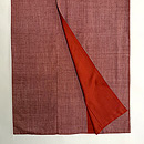 赤と白の縞の結城紬