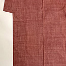 赤と白の縞の結城紬