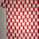 大きな刷毛目絣紬