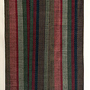 縞文様織り出し単衣信州紬