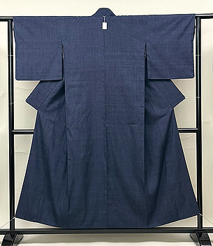 微塵格子の結城紬