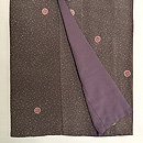 ドットに丸紋の小紋袷