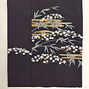 鉄紺色秋の訪問着