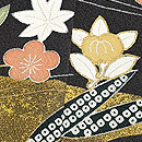 鉄紺色秋の訪問着