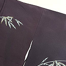 鉄紺色秋の訪問着