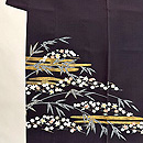 鉄紺色秋の訪問着