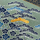 5代目田端喜八作 お召茶色慶長文様の訪問着