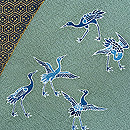 5代目田端喜八作 お召茶色慶長文様の訪問着