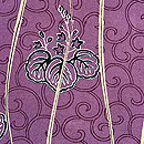 立涌に桐葉文様羽織　質感・風合