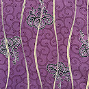 立涌に桐葉文様羽織　質感・風合