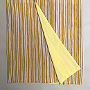 レモンイエロー縞の錦紗袷