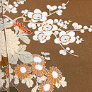 花車文様の色留袖