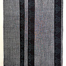 小花文様絣入り結城縮80亀甲