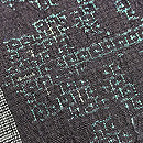 小花文様絣入り結城縮80亀甲