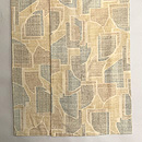 鳥の子色100亀甲幾何学文様本場結城紬