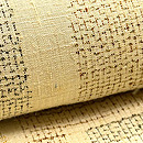 鳥の子色100亀甲幾何学文様本場結城紬