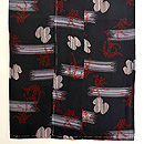 夕闇に萩の文様小紋