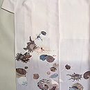 白地貝尽くし文様付下