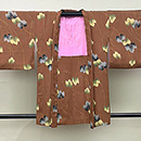 丁子茶色蔦の葉文様羽織　正面