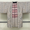 モスグレーにベージュ色カシミール羽織　正面