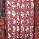 ラズベリー色カシミール羽織　羽裏