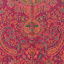 ラズベリー色カシミール羽織　質感・風合