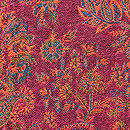 ラズベリー色カシミール羽織　質感・風合