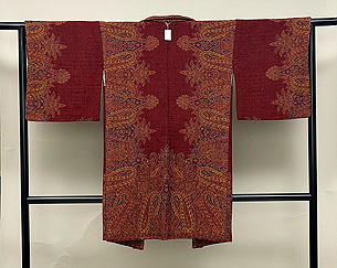 ぶどう色カシミール羽織