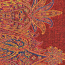 ぶどう色カシミール羽織　質感・風合