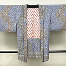 薄群青に芝翫茶カシミール羽織　正面