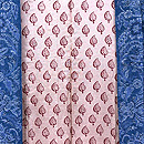 縹色カシミール羽織　羽裏