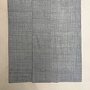 浦野理一作 水浅黄色縦節無地袷