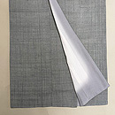 浦野理一作 水浅黄色縦節無地袷