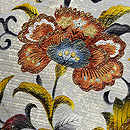 灰白色地唐花文様訪問着