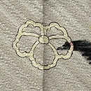 灰白色地唐花文様訪問着