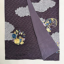 濃き色地に四君子刺繍の付下