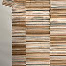 手書き横縞ぜんまい紬
